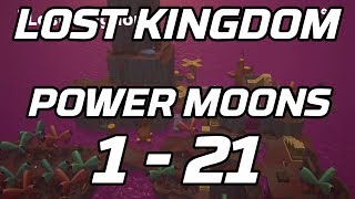 Super Mario Odyssey Lost Kingdom Power Moons 1  21 Guide [upl. by Javed]