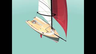 INLET CAT a modern 18′1″ 551m catboat [upl. by Asil463]