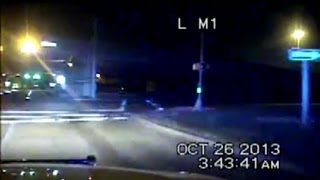 Texas Police Dash Cam Video Hero Officer Chases Suspect After Being Shot in Face [upl. by Talley700]