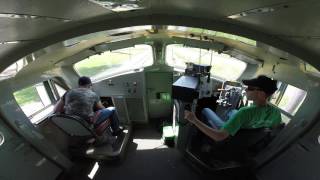 Ride along with a view from the cab on the CNW 411 at IRM [upl. by Aoht]