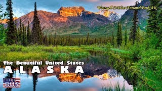 USA Alaska State SymbolsBeautiful PlacesSong ALASKAs FLAG wlyrics [upl. by Aligna]