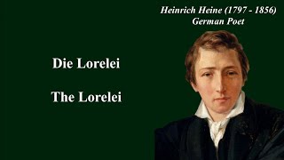 DIE LORELEI  Heinrich Heine Original German text with English subtitles [upl. by Atiras690]