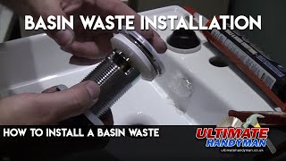 How to install a basin waste [upl. by Dryden17]