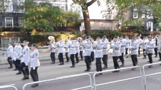 Beating retreat 2015 massed bands birdcage walk [upl. by Aynosal]