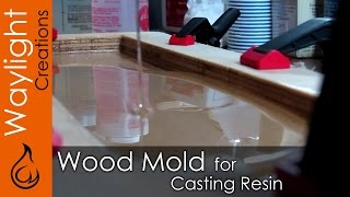 DIY Wood Mold for Resin  Resin EXPERIMENT 1 [upl. by Bonnell]