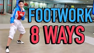 TKD Footwork Drills  8 Variations [upl. by Mook]