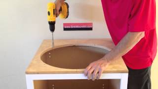 How to install undermount sinks [upl. by Aztinad519]