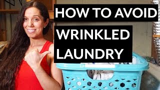 How to Keep Laundry From Getting Wrinkled [upl. by Aihsiek]