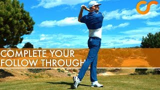 HOW TO COMPLETE YOUR GOLF FOLLOW THROUGH [upl. by Hterrag]