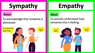 SYMPATHY vs EMPATHY 🤔  Whats the difference  Learn with examples [upl. by Ramey]