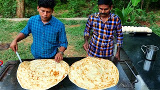 KING of BIG SIZE PAROTTA  How To Make Layered Soft Family Paratha  Kerala Paratha  Village Food [upl. by Cung640]