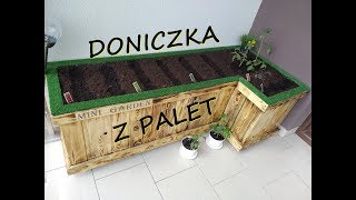 Donica Ogrodowa z PALET  Doniczka z drewna Flowerpot DIY [upl. by Anallise]