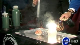 Combustion using liquid oxygen [upl. by Rupert]