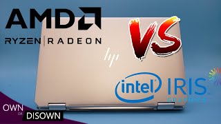 AMD Ryzen Vega 8 GPU vs Intel Iris Plus GPU  Which Is Faster [upl. by Ennazus11]