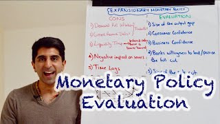 Y1 36 Monetary Policy  Problems and Evaluation [upl. by Weylin]