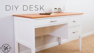 DIY Desk with Drawers  How to Make [upl. by Nauhs]