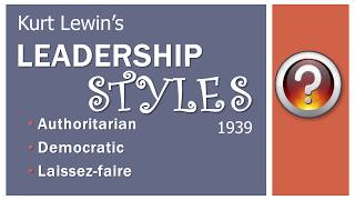 Leadership Styles [upl. by Nizam]