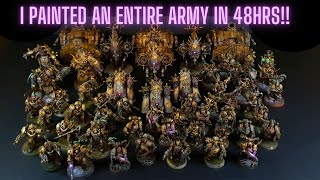 I painted an ENTIRE WARHAMMER ARMY in 48hrs [upl. by Avat]