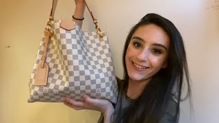 Louis Vuitton Graceful PM Review amp What’s in My Bag [upl. by Nuhsyar]