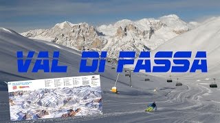 Val Di Fassa Alba Pozza Canazei Dolomites Ski Panorama  Resort Review [upl. by Aihsenad551]