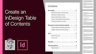 Create an InDesign Table of Contents [upl. by Arabela]