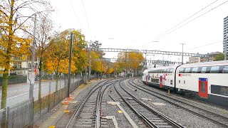 ★ Autumn cab ride Rothenburg  Bern  Fribourg Switzerland 102019 [upl. by Drusilla]