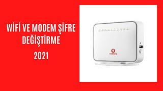 VODAFONE WİFİ ŞİFRESİ DEĞİŞTİRME2021 VODAFONE MODEM ŞİFRESİ DEĞİŞTİRME2021 [upl. by Akoyn96]