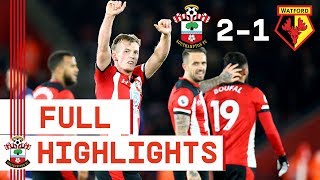 HIGHLIGHTS Southampton 21 Watford  Premier League [upl. by Woolley]