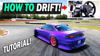 Assetto Corsa How to Drift Tutorial PART 1  Throttle amp Steering TIPS [upl. by Navad]