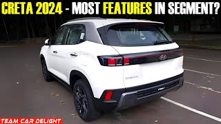 Creta Facelift 2024  Top 25 Features [upl. by Adnamar721]