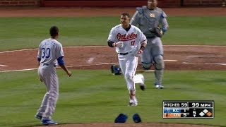 KCBAL Tempers flare for Yordano Ventura and Manny Machado [upl. by Trilley747]