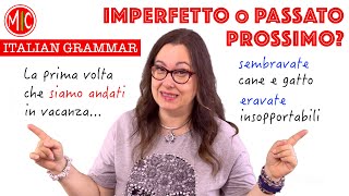 Imperfetto o passato prossimo  Let’s Clarify  Learn Italian Grammar [upl. by Sherris687]