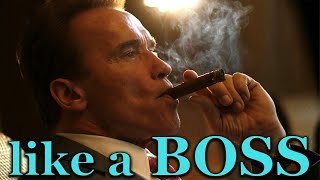 Arnold Schwarzenegger smoking cigars like a boss [upl. by Lancaster860]