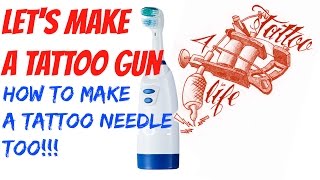 Making a tattoo gun using an electric toothbrush [upl. by Yelhsa]