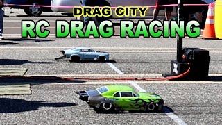 RC drag racing  Drag City  Arrma Infraction modified [upl. by Ahseetal]