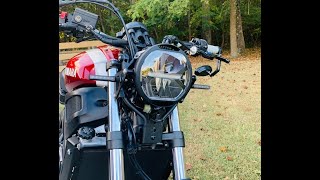 Yamaha XSR700Brogue Motorcyles LED Headlight install [upl. by Chloe]