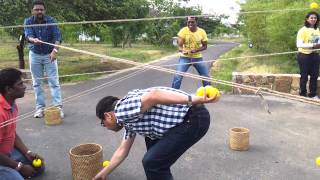 Ball Game with Ropes  Team building activity [upl. by Barling]