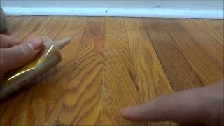 How To Fill In Gaps Between Hardwood Flooring With Wood Filler [upl. by Batholomew857]