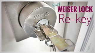 How to ReKey a Weiser Smart Lock Super Easy [upl. by Dnilasor]