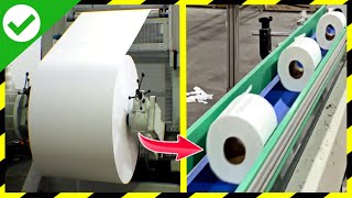 Como se HACE el PAPEL HIGIÉNICO🧻MILLONES de ROLLOS de PAPEL HIGIÉNICO  Fabricando Papel higiénico [upl. by Eerehc326]