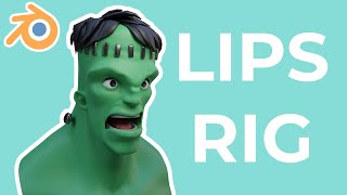 Blender  Advanced Lips Rig IN 5 MINUTES [upl. by Elrebmik]