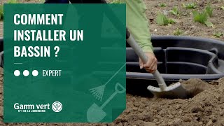 TUTO Comment installer un bassin   Jardinerie Gamm vert [upl. by Asenab]