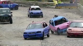 Banger Racing Angmering Raceway Van Bangers 24716 [upl. by Namara44]