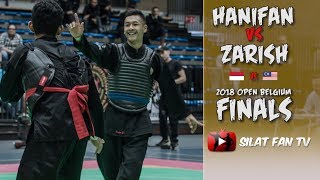 HANIFAN V ZARISH  PENCAK SILAT OPEN BELGIUM FINALS 2018 [upl. by Atnad]