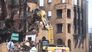 Art Deco Apartment Demolished in Detroit [upl. by Toscano394]