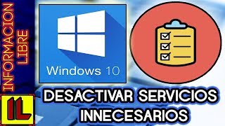 ⏩ Como【Deshabilitar Servicios Innecesarios en Windows 10】⛔  2021  Acelerar y Optimizar Windows 10✅ [upl. by Aksel]