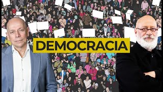 Um papo sobre democracia  Leandro Karnal e Luiz Felipe Pondé [upl. by Ahsienar817]