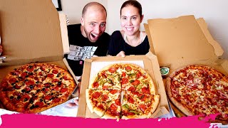 PIZZA HUT vs DOMINO’S vs PAPA JOHN’S  Pizza Delivery Taste Test  Miami FL [upl. by Adorl138]