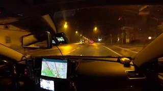 night drive on german Autobahn no music no talking ambient noise ASMR Frankfurt to Düsseldorf [upl. by Rodavlas785]