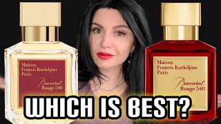 MFK BACCARAT ROUGE 540 EXTRAIT VS EDP  FULL REVIEW amp COMPARISON [upl. by Inacana]